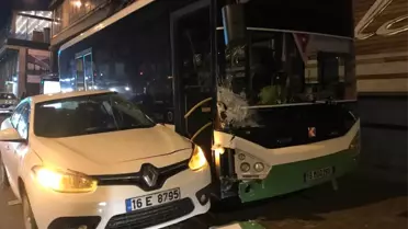 Yolcu Otobüsünü Fark Etmeyen Sürücü Kazaya Sebep Oldu