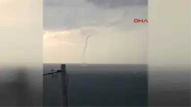 Çanakkale Ayvacık'ta Denizde Hortum Oluştu