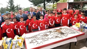 81 İlden Gelen Toprakla Türkiye Haritası Yaptılar