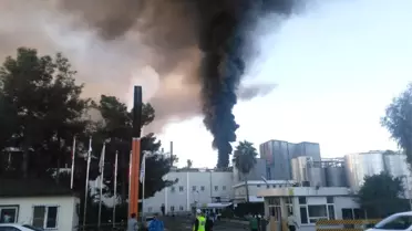 Yağ Fabrikasında Yangın