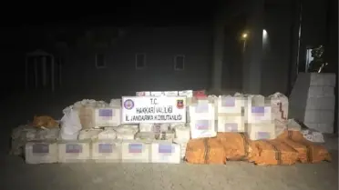 Yüksekova'da 37 Bin 500 Paket Kaçak Sigara Ele Geçirildi