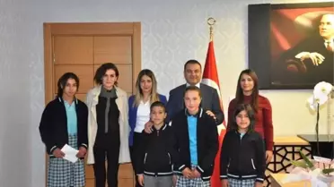 Öğrencilerden Kaymakam Yaşar'a Teşekkür Ziyareti
