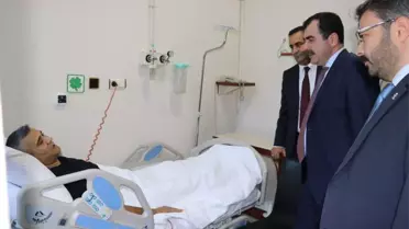 Erdem ve Özmen'den Arslan'a 'Geçmiş Olsun' Ziyareti