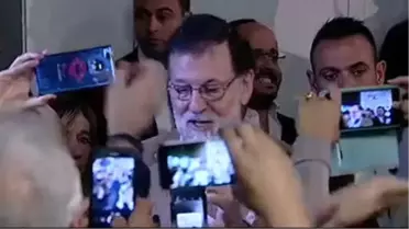 Mariano Rajoy Seçim Kampanyası İçin Barselona'ya Geldi
