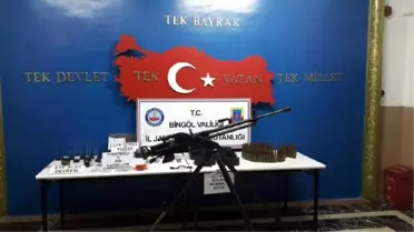 Bingöl'de Doçka Makineli Tüfek Ele Geçirildi