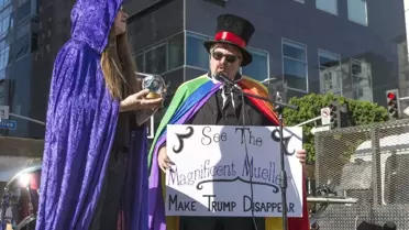 Los Angeles'ta Trump Protestosu