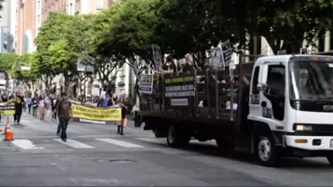 Los Angeles'ta Trump Protestosu