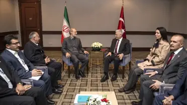 Başbakan Yıldırım İran Meclis Başkanı ile Bir Araya Geldi