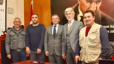 Lapseki'de Basın Mensuplarından Jandarma ve Emniyete Ziyaret