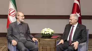 Yıldırım İran Meclis Başkanı ile Bir Araya Geldi