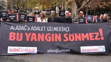 Aladağ'daki Yangında Ölen Öğrencilerin Aileleri Bakanlık Önünde 'Adalet' İstedi