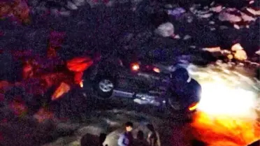 Rize'de Otomobil Dereye Uçtu: 1 Ölü, 3 Yaralı