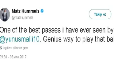 Hummels'den Milli Futbolcuya Övgü