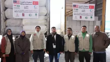 Malezya'dan Suriyelilere Yardım