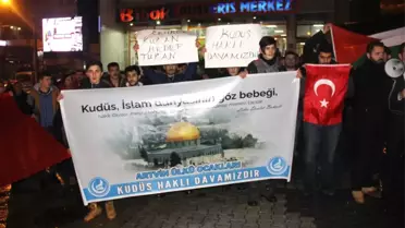 Artvin'de Ülkü Ocakları'ndan Kudüs Tepkisi