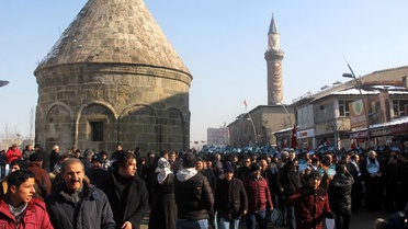 Erzurum'da 20 Bin Kişi Kudüs İçin Yürüdü