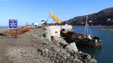 Rize-Artvin Havalimanı Deniz Dolgusu İçin 3 Ayda 5 Milyon Ton Taş Kullanıldı