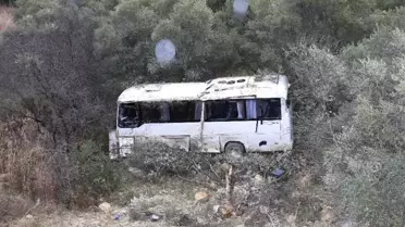 İşçileri Taşıyan Servis Şarampole Devrildi: 9 Yaralı