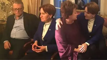 Akşener'den Yılmaz Ailesine Taziye Ziyareti! Berna Yılmaz, Gözyaşlarına Hakim Olamadı