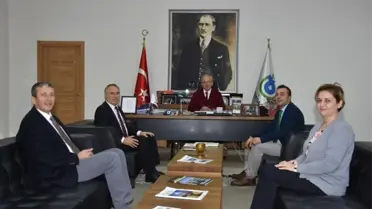 Başkan Albayrak, Basın İlan Kurumu Müdürleri Özvarlık ve Günel'i Makamında Ağırladı