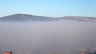 Beyşehir'de Yoğun Sis Etkili Oldu