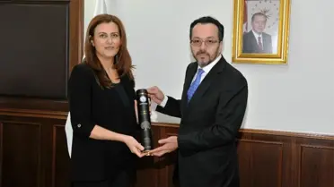 Nişantaşı Üniversitesi Rektörü Hatipoğlu, Bircan'ı Ziyaret Etti