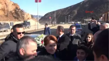 Tunceli'de İyi Parti Lideri Akşener'e Yoğun İlgi