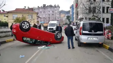 20 Kilometre Hızla Giderken Takla Attı