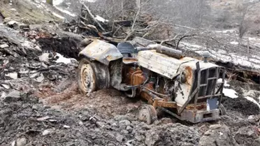 Bir Traktör Odunla, 5 Cesedi Yok Etmeye Çalışmışlar