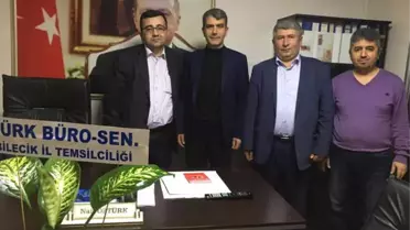 Türk Büro-Sen'den Merkez İlçe Başkanlığı'na Ziyaret