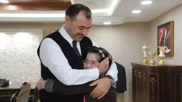 Down Sendromlu Sena Nur, Erdoğan'la Görüşme Hayalini Gerçekleştirdi