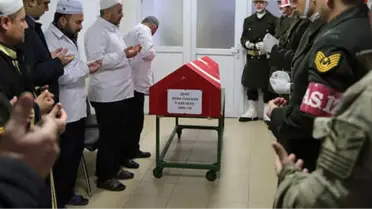 Afrin Şehidinin Cenazesi, Düzenlenen Törenle Ankara'ya Gönderildi