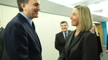 AB Bakanı Çelik, Mogherini ile Görüştü
