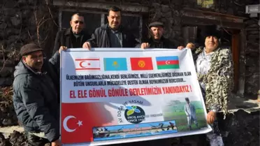 Erciş Avcılar Derneği'nden Zeytin Dalı Operasyonuna Destek