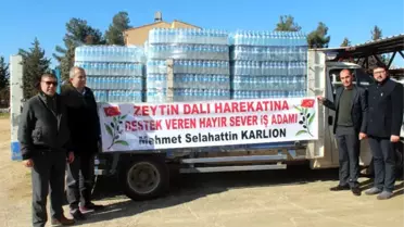 İşadamı Karlıon'tan Mehmetçiğe Su Desteği