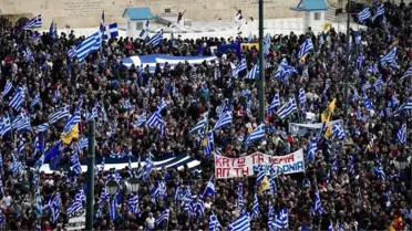Atina'da 'Makedonya Yunandır Yunan Kalacak' Sloganlı Dev Gösteri