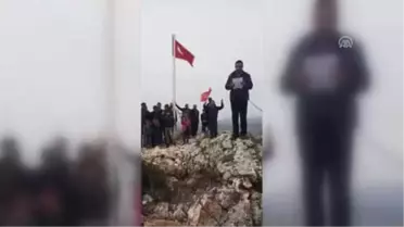 Köylülerden Zeytin Dalı Harekatı'na Bayraklı Destek