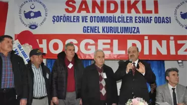 Sandıklı İlçe Şoförler ve Otomobilciler Odası Başkanı İbrahim Ocak Güven Tazeledi