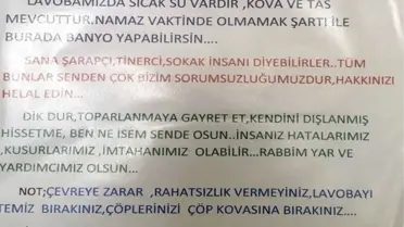Beyoğlu'nda İmam Evsizlere Camiyi Açtı