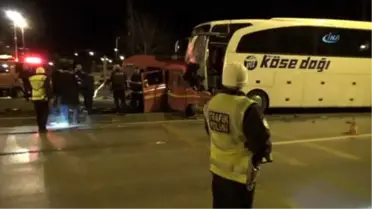 Amasya'da Yolcu Otobüsüyle Minibüs Çarpıştı: 1 Ölü, 4 Yaralı