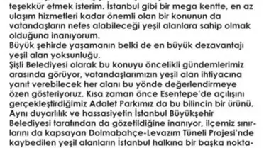 Hayri İnönü'den Kafa Karıştıran Maçka Parkı Açıklaması
