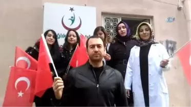 Şehit Sağlık Çalışanına Meslektaşlarından Destek