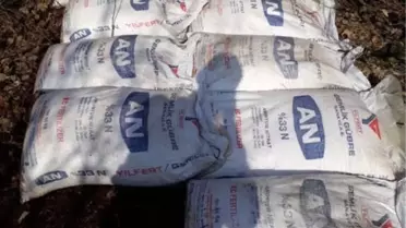 Bitlis'te 450 Kilo Amonyum Nitrat Ele Geçirildi