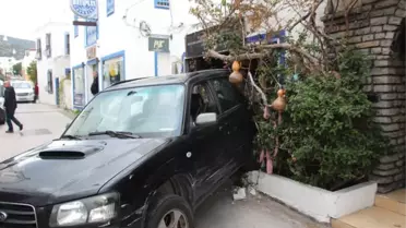 Firen Yerine Gaza Bastı, Cipiyle Dükkana Girdi