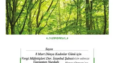 Maliye Bakanlığı Müfettişlerinden Dikkat Çeken Dünya Kadınlar Günü Hediyesi