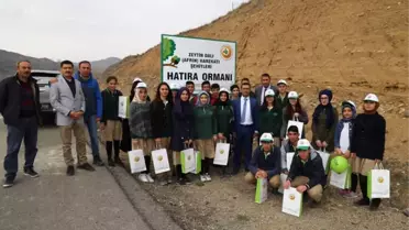 Afrin Şehitleri Anısına Fidan Diktiler