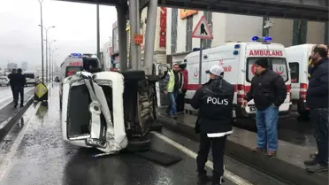 Avcılar'da Kontrolden Çıkan Araç Takla Attı: 7 Yaralı