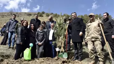 Şehit Astsubay Gedik İçin 524 Fidan Gümüşhane'de Toprakla Buluştu