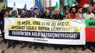 Özgürder'den İsrail'e Protesto