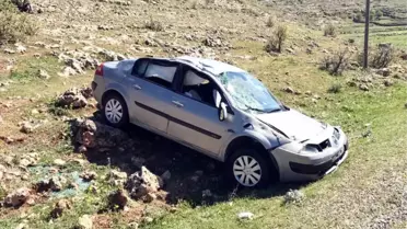 Midyat'ta Otomobil Şarampole Yuvarlandı: 1 Ölü, 3 Yaralı